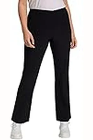 Ulla Popken Klassische Bengalin Hose Pantalón, (Schwarz 10), 40W / 32L para Mujer