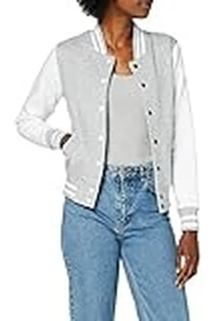 Build Your Brand Ladies Sweat College Jacket Chaqueta Varsity, Mujer, , XL