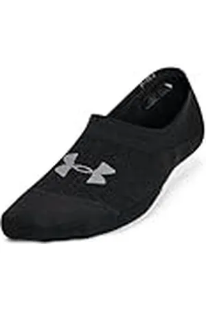 Under Armour UA Breathe Lite Ultra Low 3p Calcetines invisibles para mujer, calcetines deportivos cómodos y transpirables, color blanco/blanco/gris