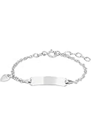 Amor Pulsera Ident de de ley 925 para niñas, 12+2 cm, plateada, en caja de regalo, 9328499