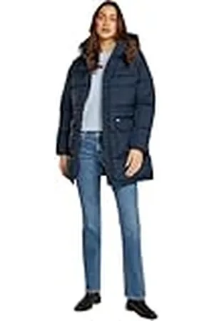 Tommy Hilfiger Abrigo de Plumas Mujer Midi Puffer con Capucha, , XS