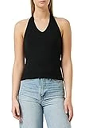 Build Your Brand Ladies Neckholder Shirt Camiseta, , XL para Mujer