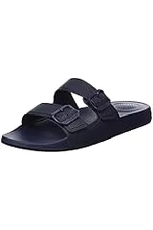 FitFlop Iqushion Two Bar Adjustable Slide, Sandalias deslizantes Hombre, , 44.5 EU