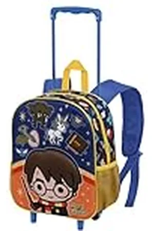 Harry Potter Crest-Mochila 3D con Ruedas Pequeña, , 26 x 34 cm, Capacidad 12.5 L