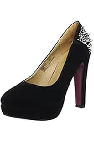 Buffalo Girl 325816 JHSXR, Sandalias con Plataforma Mujer, Negro (Schwarz (Black 01), 38 EU
