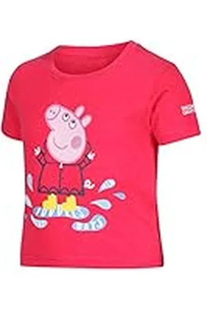 Regatta Peppa tee, Camiseta Peppa Pig de Mezcla de algodón Coolweave con diseño Estampado, , 4 años