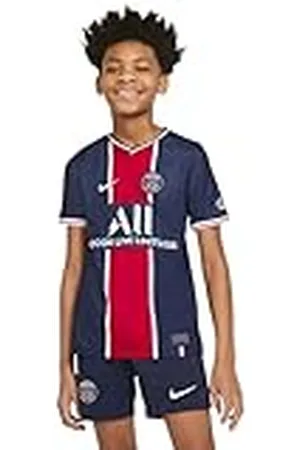 Nike Paris Saint-Germain Temporada 2020/21-PSG Y NK BRT STAD JSY SS HMCD4508-411 Camiseta Primera Equipación, Niño, Midnight Navy/White Full Sponsor, S