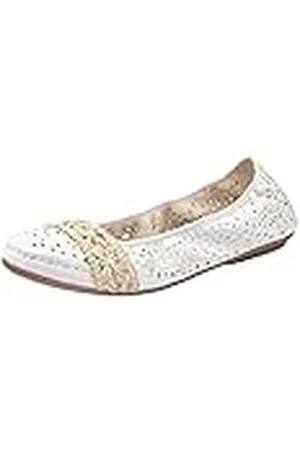 Rieker 41466-81, Bailarinas Mujer, White, 36 EU