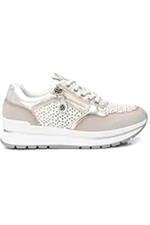 Xti Zapatilla Mujer Blanco - Calzado Cómodo y Versátil - Moda Casual - Modelo 14372901 (Talla 37)