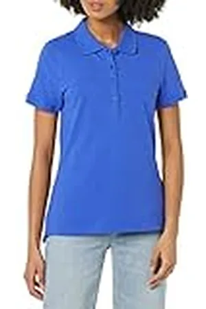 Amazon Polo de Manga Corta (Disponible en Tallas Grandes) Mujer, , L