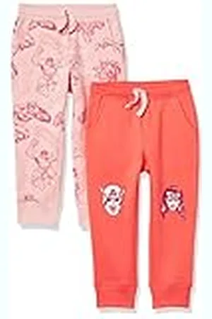 Amazon Disney | Marvel | Star Wars | Princess Pantalón Deportivo Jogger de Forro Polar Niña, Pack de 2, , 6-7 años