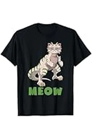 Grumpy Cat Gato gruñón dinosaurio - MEOW Camiseta
