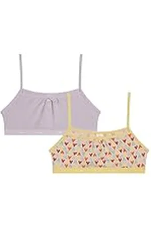 Dim Conjunto de Sujetador con Bolsillos de algodón para niña x2
