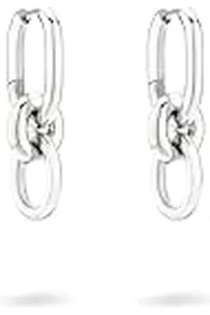 liebeskind Pendientes de aro de Berlín de acero inoxidable – Variable portátil, 2,8 cm, Acero inoxidable, Sin piedra preciosa