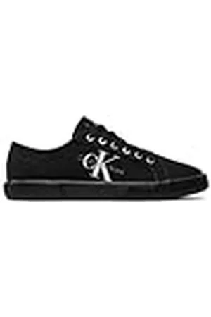 Calvin Klein Jeans Zapatillas para Hombre Sneaker Essential Vulcanized, Negro (Triple Black), 44