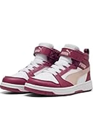 PUMA Rebound V6 Mid AC+ PS, Zapatillas, Port Rose Quartz White, 35 EU