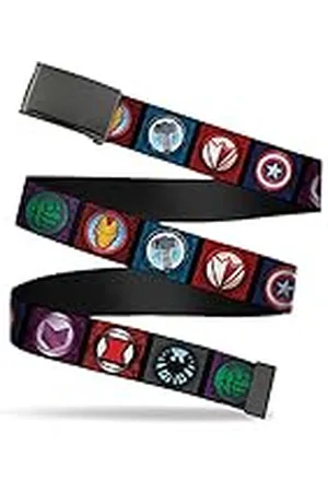 Buckle Cinturón Web Avengers, , 1.25" Wide-Fits up to 42" Pant Size para Hombre