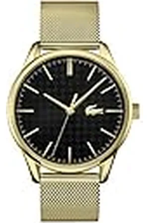 Lacoste Reloj Analógico de Cuarzo para Hombre Colección Vienna con Correa de Malla de Acero Inoxidable de Color Dorado - 2011104