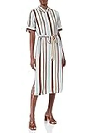 TOM TAILOR Señoras Vestido midi con estampado completo 1031312, , XXL