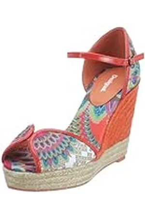Desigual Shoes_Lara 21SS132 - Sandalias de Vestir de Lona para Mujer, Color , Talla 39