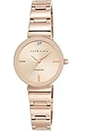 Anne Klein Reloj de pulsera para mujer con esfera con diamante auténtico