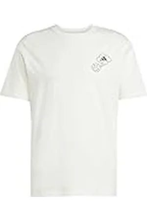 adidas Hombre Lounge Verbiage Circle Graphic T-Shirt, , S