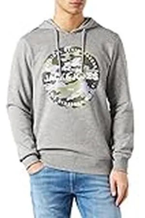 JACK & JONES Jjpete Shape Sweat Hood Sudadera con Capucha, , XXL Hombre