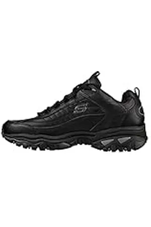 Skechers Hombres Energy-After Burn Bajos & Medios Cordon Piel Zapatos para Correr, White, Talla 11 M US