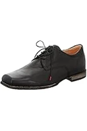 Think! Think Guru, Calzado Abotinado con Cordones Hombre, Negro (Schwarz (SCHWARZ-00), 47 EU