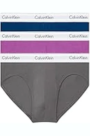 Calvin Klein Calzoncillos hip briefs Pack de 3 Hombre Algodón elástico, Mehrfarbig (Multicolor), S