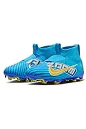 Nike Jr Zm Superfly 9 Acad Km FG/MG, Alta, Baltic Blue/White, 38 EU