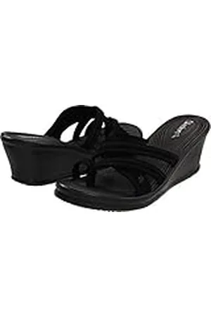 Skechers Cali Rumblers-Beautiful People - Sandalias de cuña para mujer, Black, 39 EU
