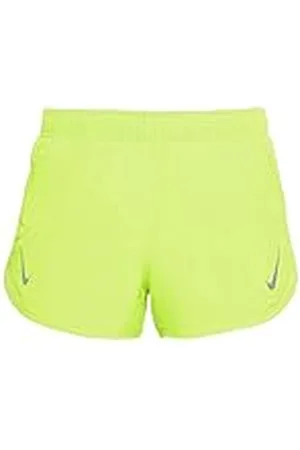 Nike DD5935-736 W NK Fast DF Tempo Short Shorts Mujer -736 Lemon/Reflective Silver Tamaño XS