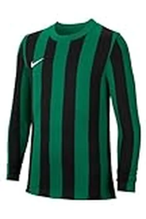 Nike Unisex Niños Camiseta Y Nk Df Strp Dvsn IV Jsy Ls, Verde, Negro y Blanco, CW3825-302, XL