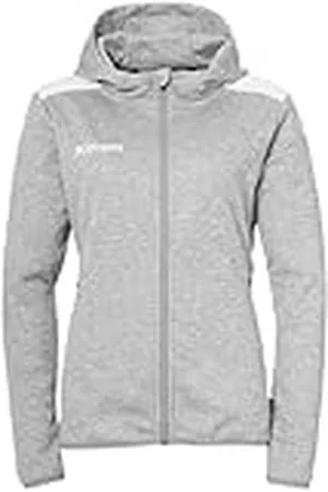 Kempa Balonmano Emotion 27 Chaqueta con capucha para mujer Chaqueta deportiva para mujer y niña con capucha forrada - forro polar en el interior - con bolsillos con cremallera
