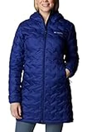 Columbia Delta Ridge Long Down Jacket, Chaqueta De Plumas Acolchada para Mujer, , Talla S