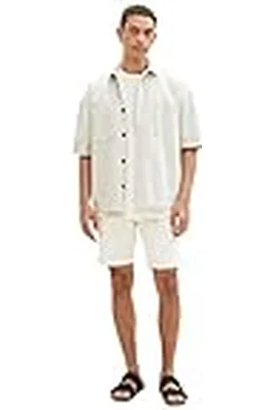 TOM TAILOR 1036309 Bermudas, 13808-Creme, 28 para Hombre