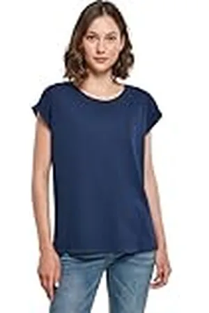 Build Your Brand Camiseta para Mujer con Hombros extendidos, , 3XL
