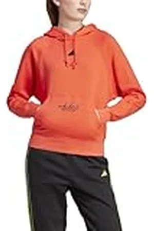 adidas Mujer Signature Graphic Embroidery French Terry Loose Hoodie, , XS