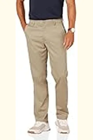 Amazon Pantalón de Golf Elástico de Ajuste Recto Hombre, , 35W / 32L
