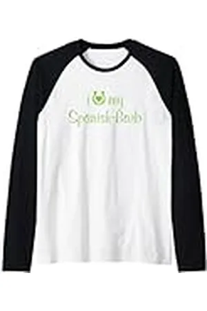 Hip Entrenador ecuestre I Love My Spani-Barb Horse Camiseta Manga Raglan