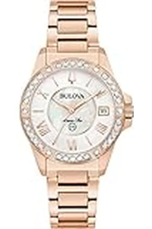 BULOVA Reloj Analógico para Hombres de Cuarzo con Correa en Acero Inoxidable 98R295