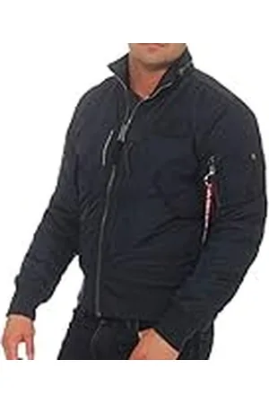 Alpha Industries Engine Chaqueta, Azul (Rep.Blue-07), XL para Hombre