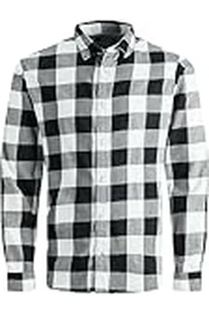 JACK & JONES Jjegingham Noos Jnr Camiseta de Sarga L/S Camisa, , 152 cm para Niños