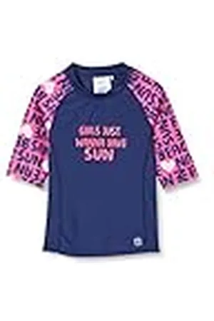 firefly Andriana T-Shirt Camiseta para niña, Niñas, Rosa y Azul Marino, 152