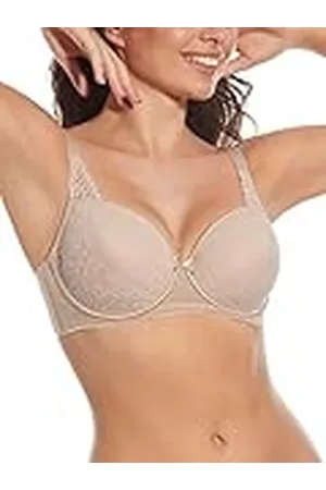 Selene Modelo Laia C. Sujetador con Relleno, Aros Y Tejido DE Tul Combinado con Encaje. Ref. 363, , 100 para Mujer