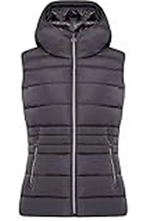 Dare 2B Dare2b Chaqueta para hombre Gilet Bodywarmer para mujer Acabado repelente al agua reciclado, chaqueta acolchada con capucha, cremallera completa y 2 bolsillos bajos con cremallera