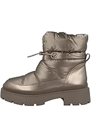 Tamaris Mujer Zapatos con Cordones, señora Calzado cómodo,Zapatos Bajos y cómodos,Cordones,Platinum,38 EU