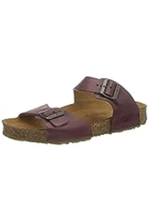 Haflinger Bio Andrea, Sandalias con Tira Vertical Unisex Niños, Morado (Bordeaux 703), 32 EU