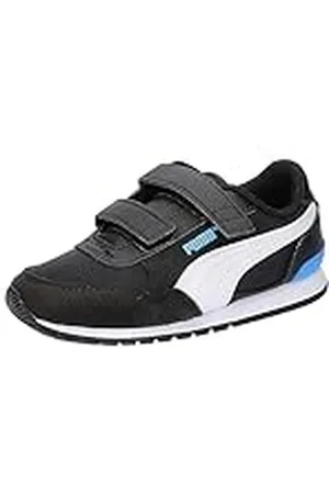 PUMA ST Runner V3 NL V INF, Zapatillas Unisex niños, Black White-Regal Blue, 22 EU